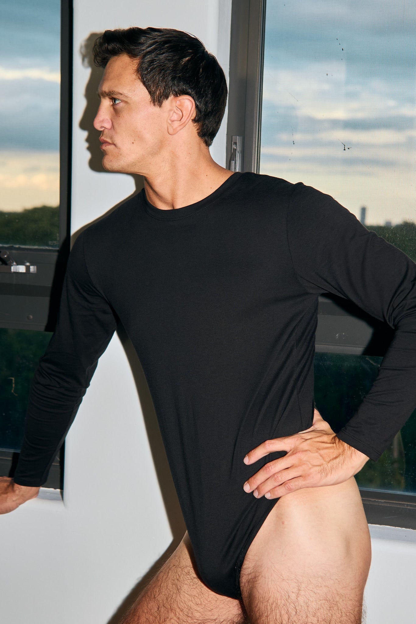 SAMMY Menswear® Bodysuit Long Sleeve Tee XS