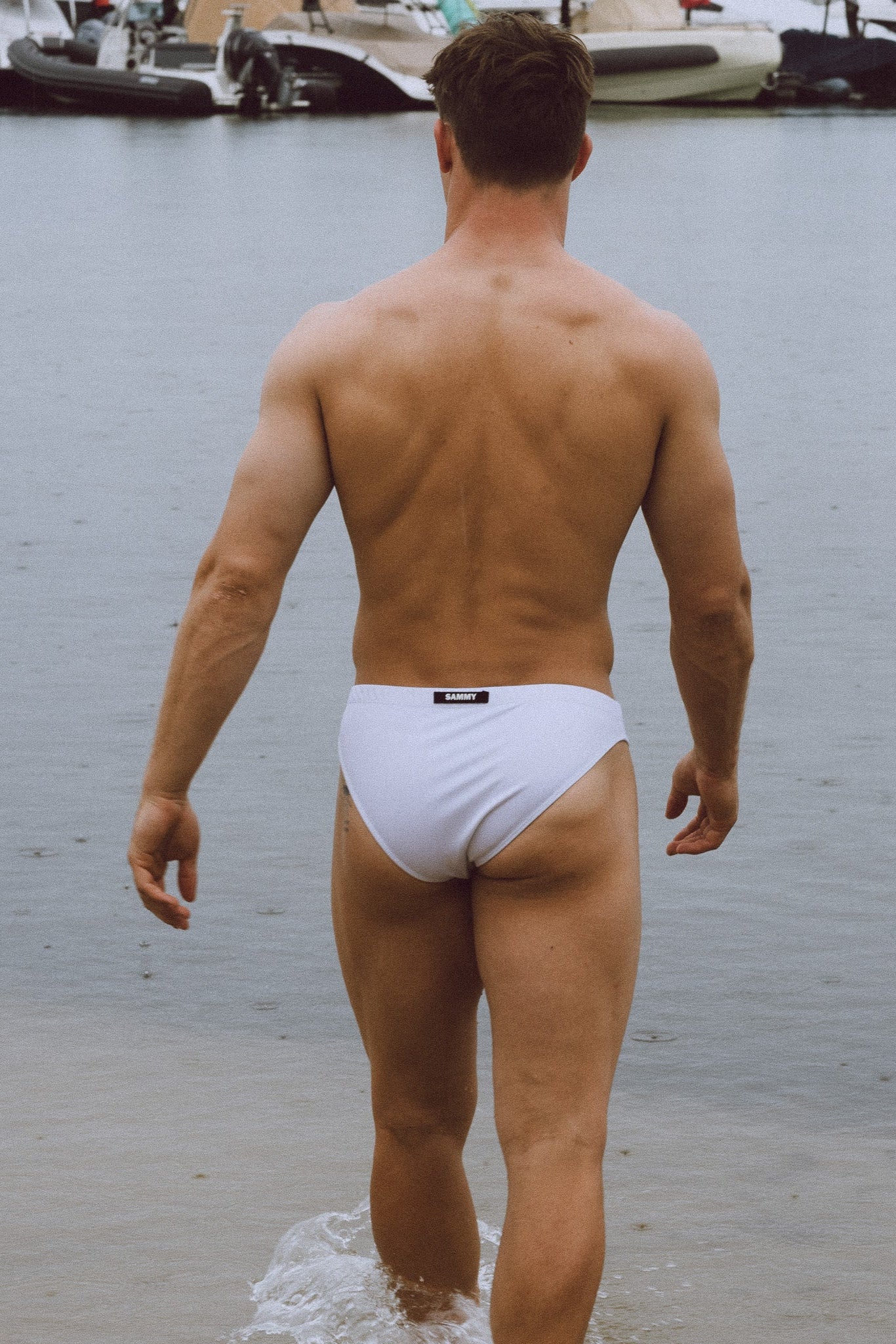SAMMY Menswear® Cheeky Swim Brief White