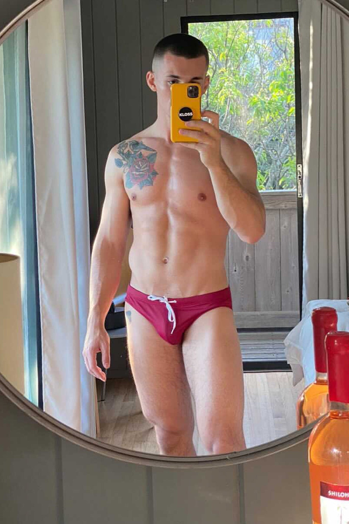SAMMY Menswear® Classic Swim Brief Wine