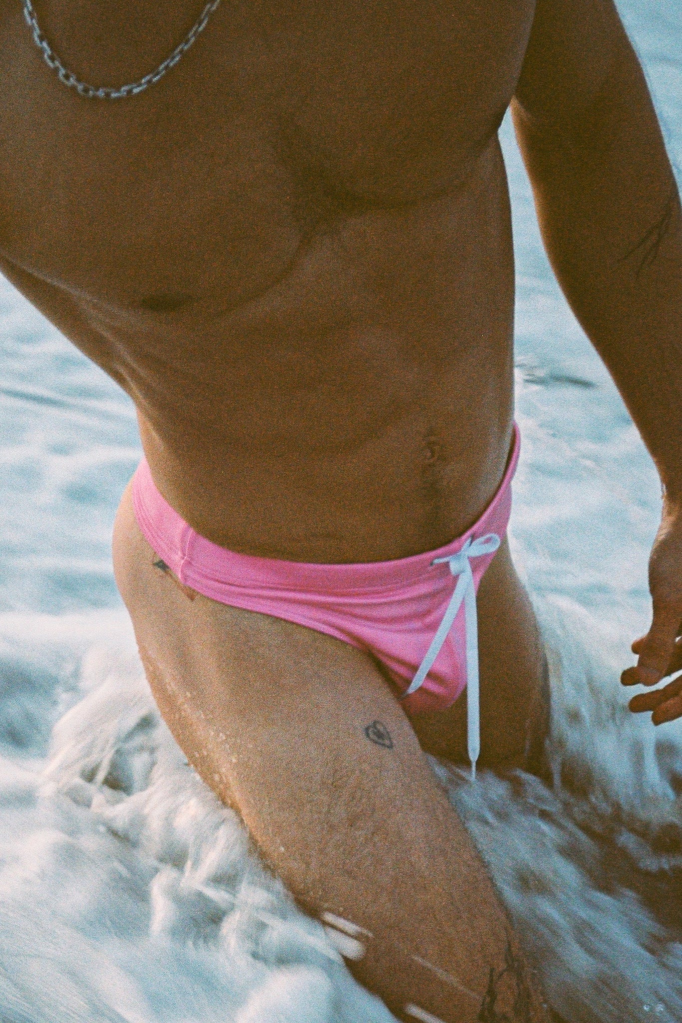 SAMMY Menswear® Shiny Classic Swim Thong Bubblegum