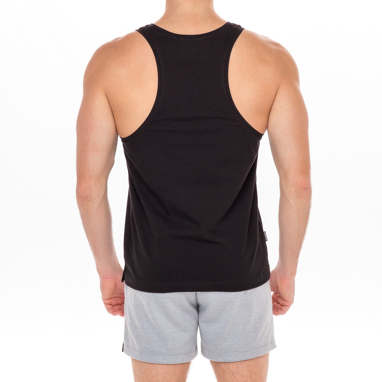 Back of Black Racerback Tank