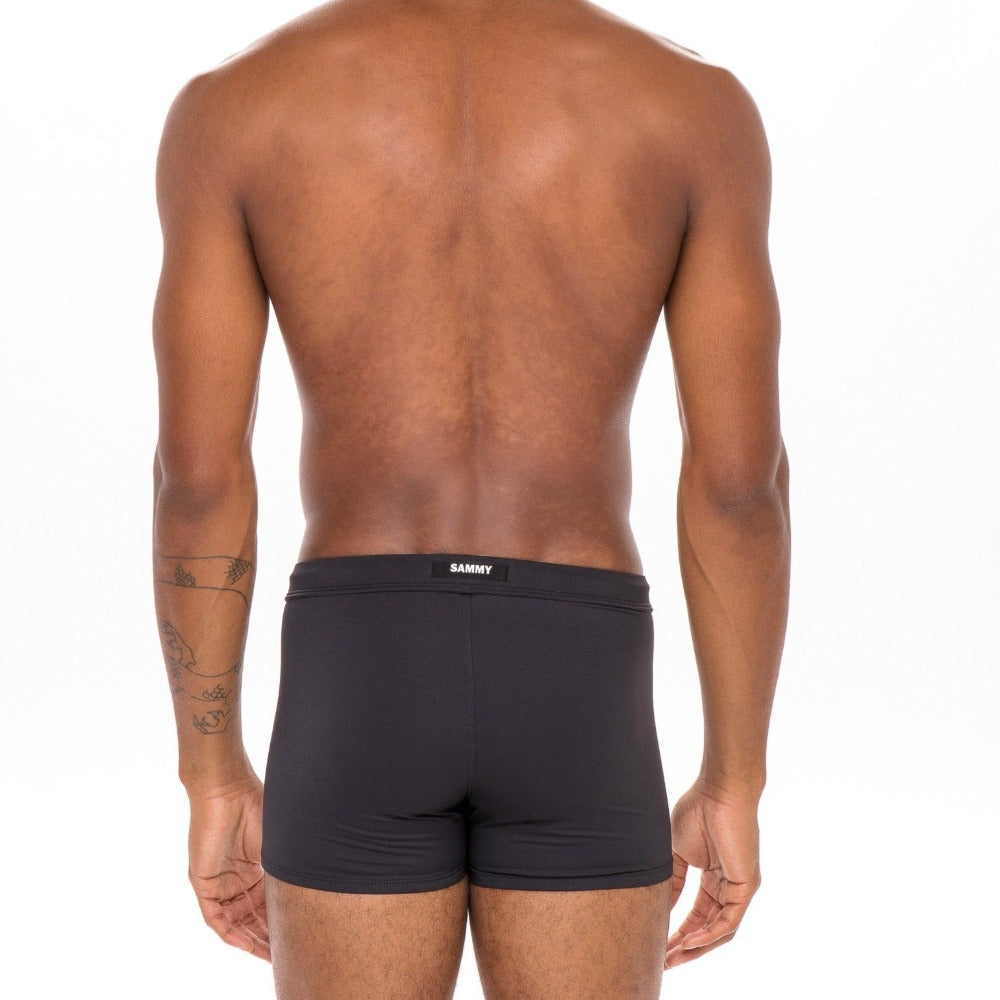 Back of Black Swim Short