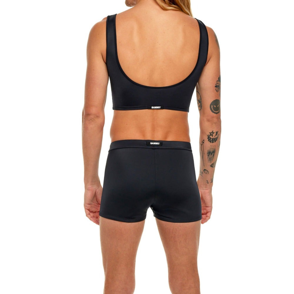 SAMMY Menswear® Men's Versatile Swim Tank In Black