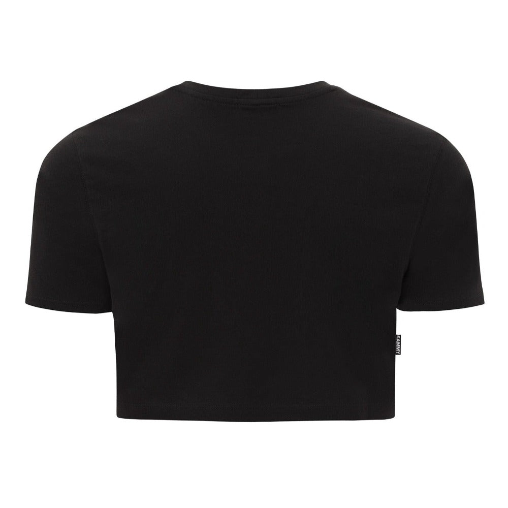 Black Cropped Tee 3D