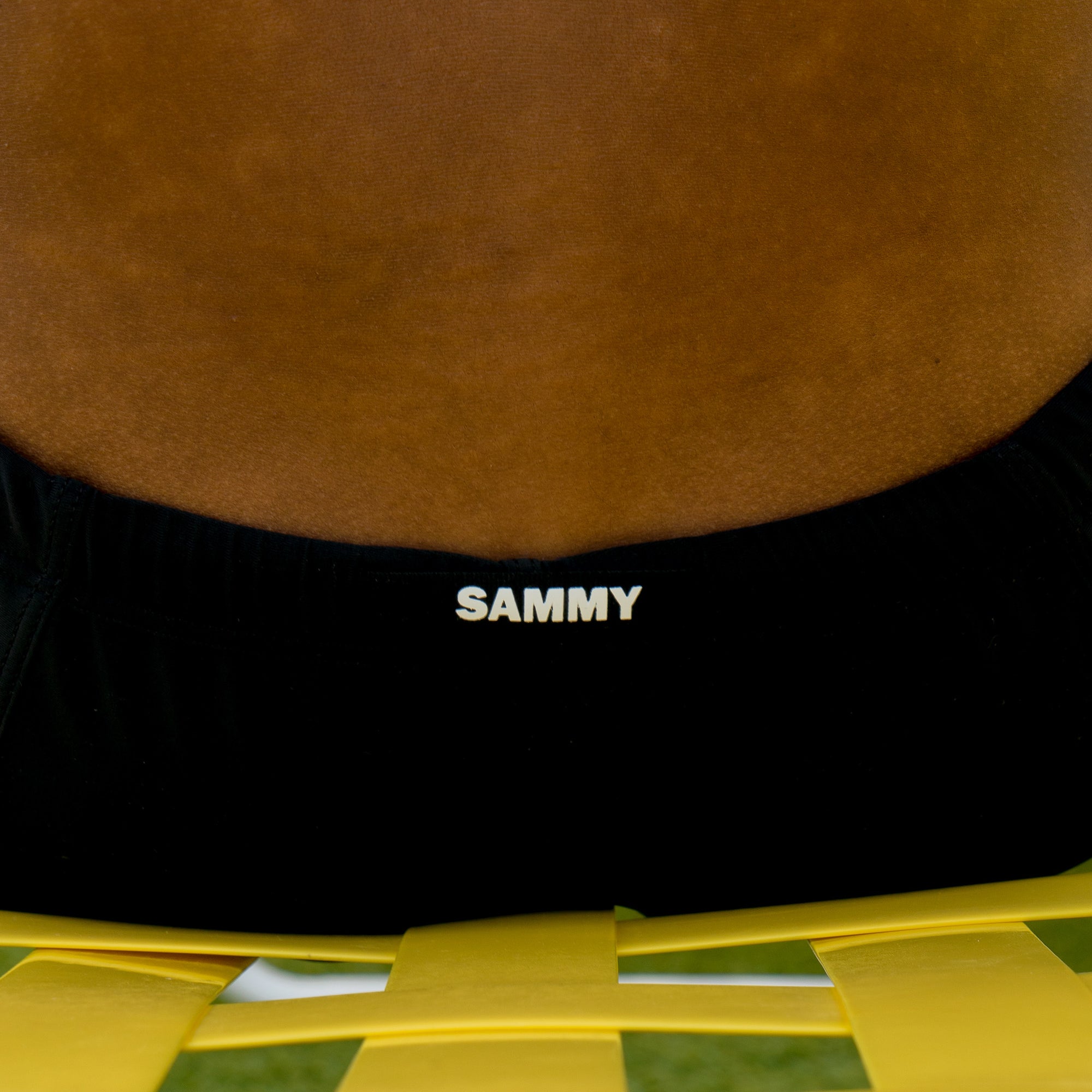 Black Eco Swim Trunk Back Detail