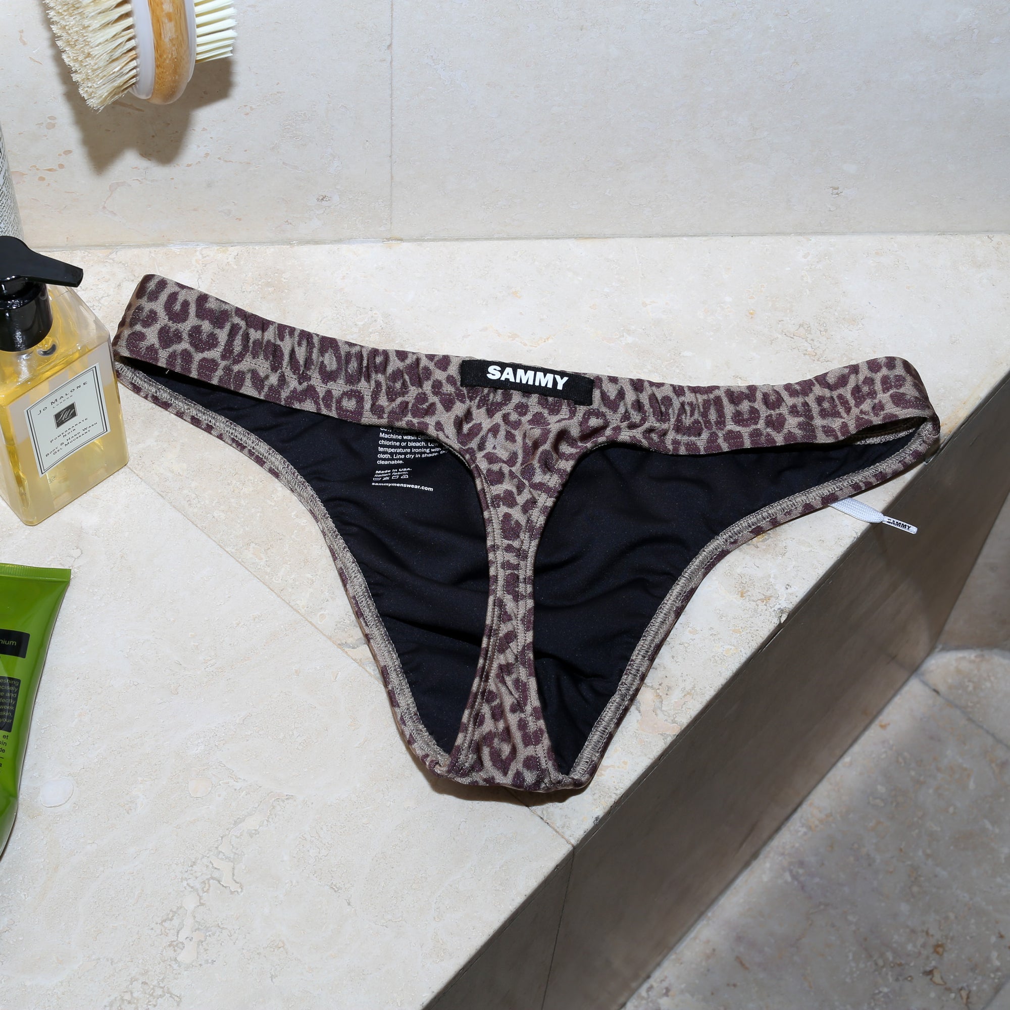 Cheetah Print Swim Thong