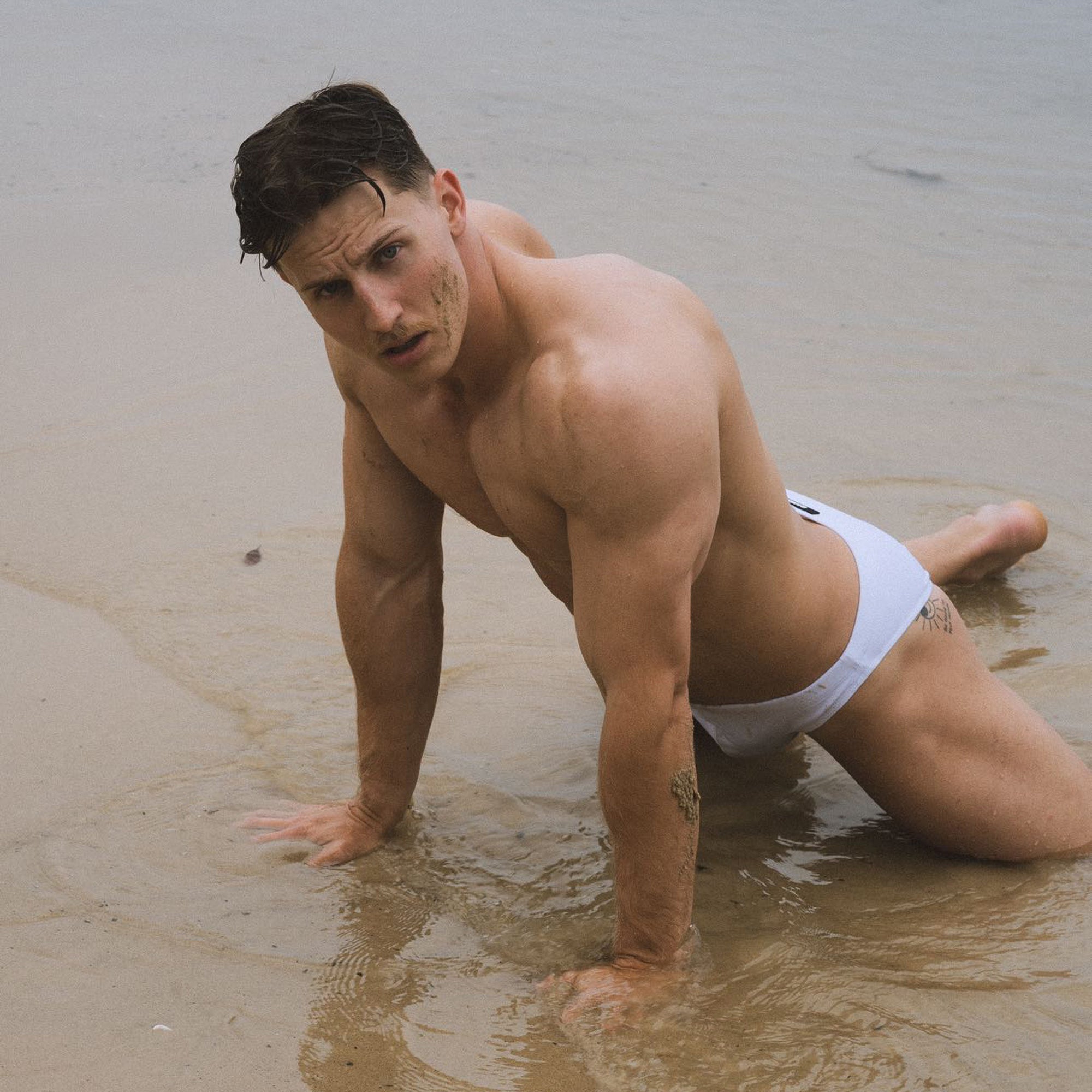 White Cheeky Swim Brief