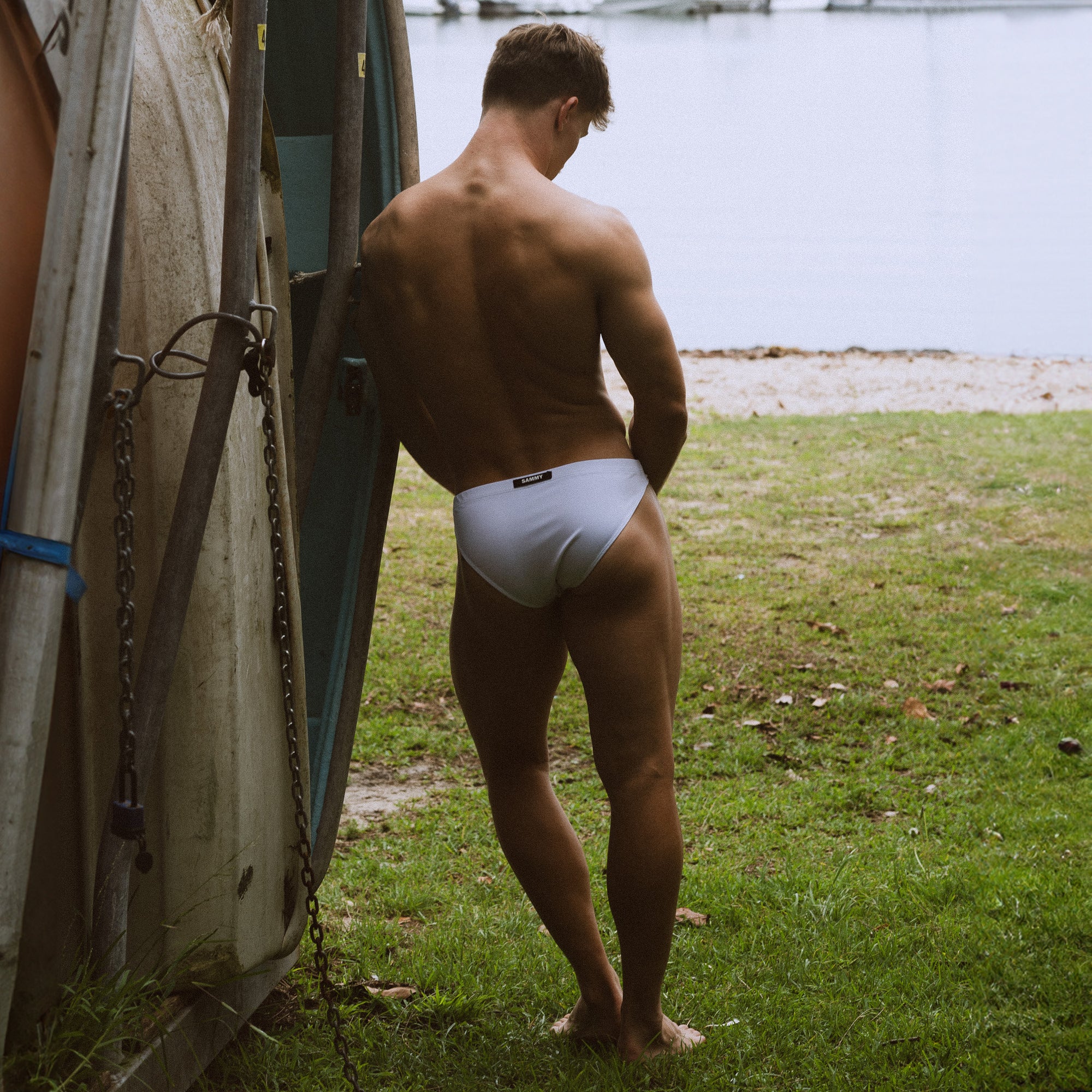 White Cheeky Swim Brief