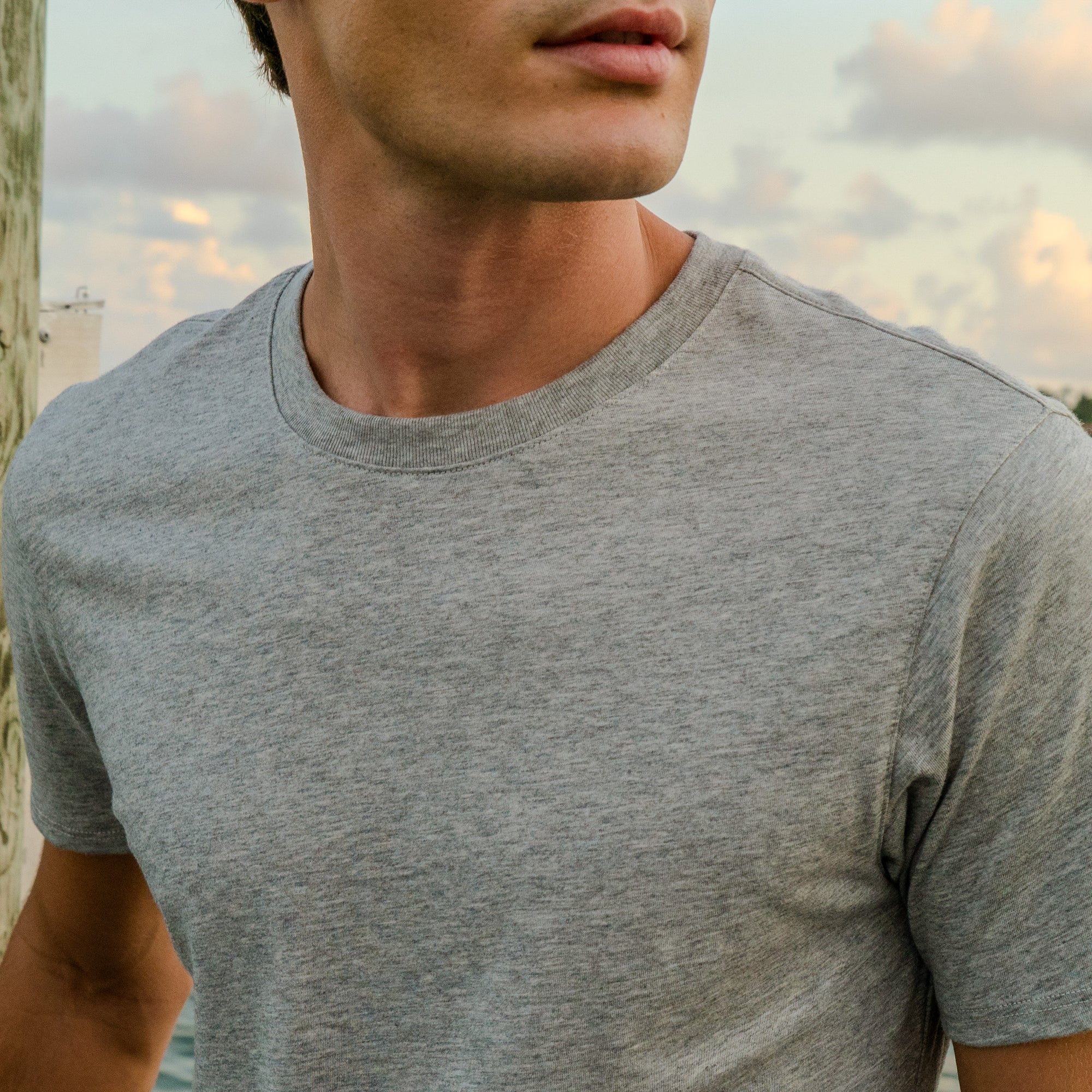 Gray Tee Close Up