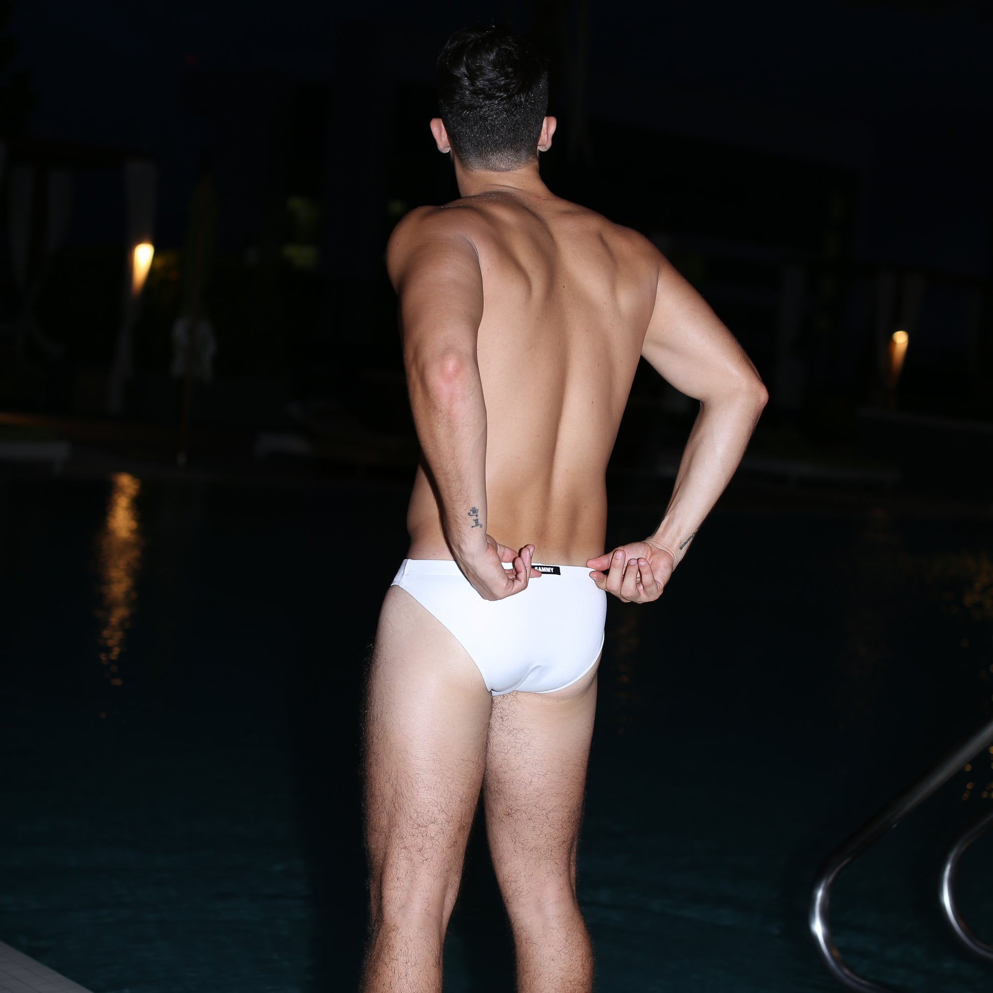 White Cheeky Swim Brief