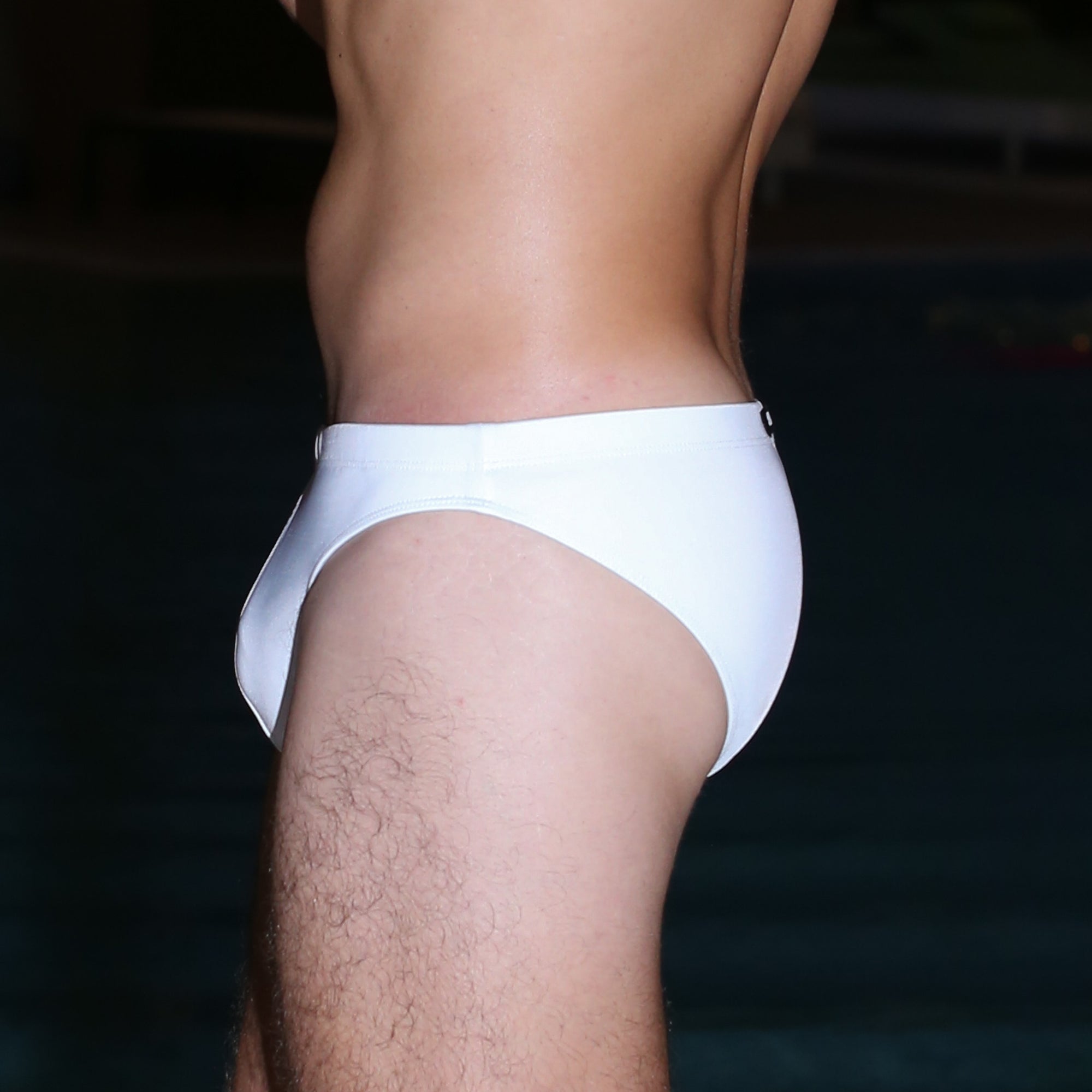 White Cheeky Swim Brief