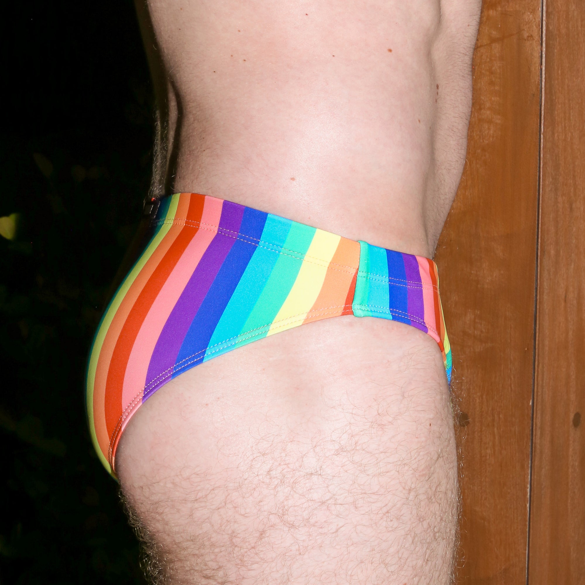 Rainbow Cheeky Swim Brief