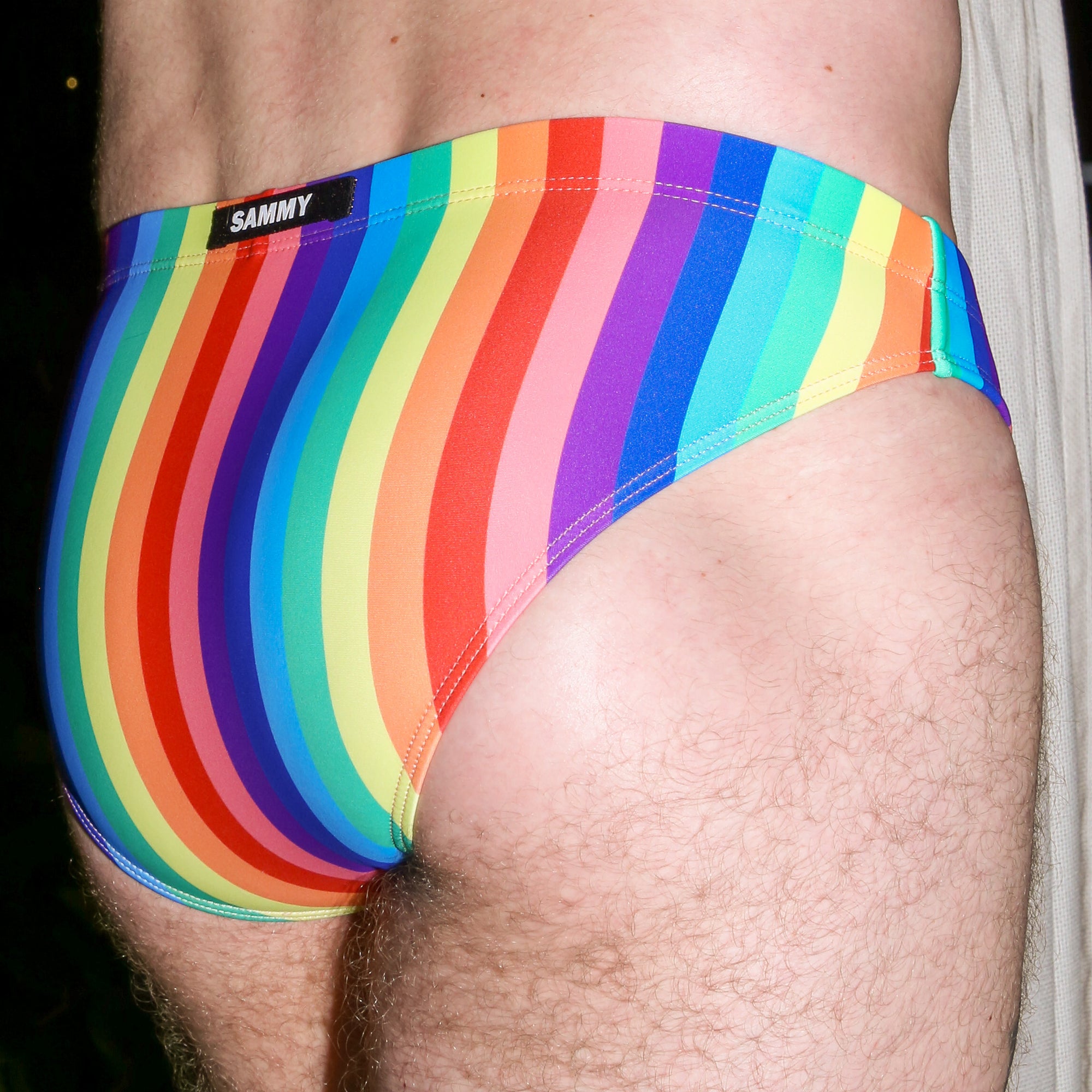 Rainbow Cheeky Swim Brief