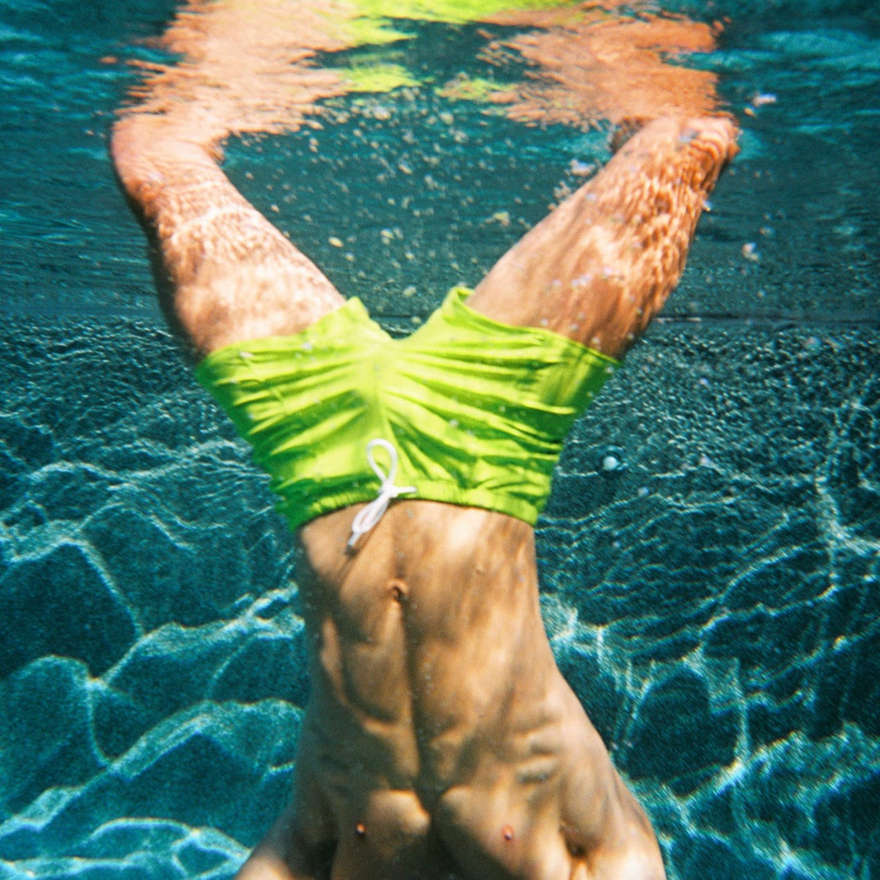 Lime Eco Swim Trunk Menswear