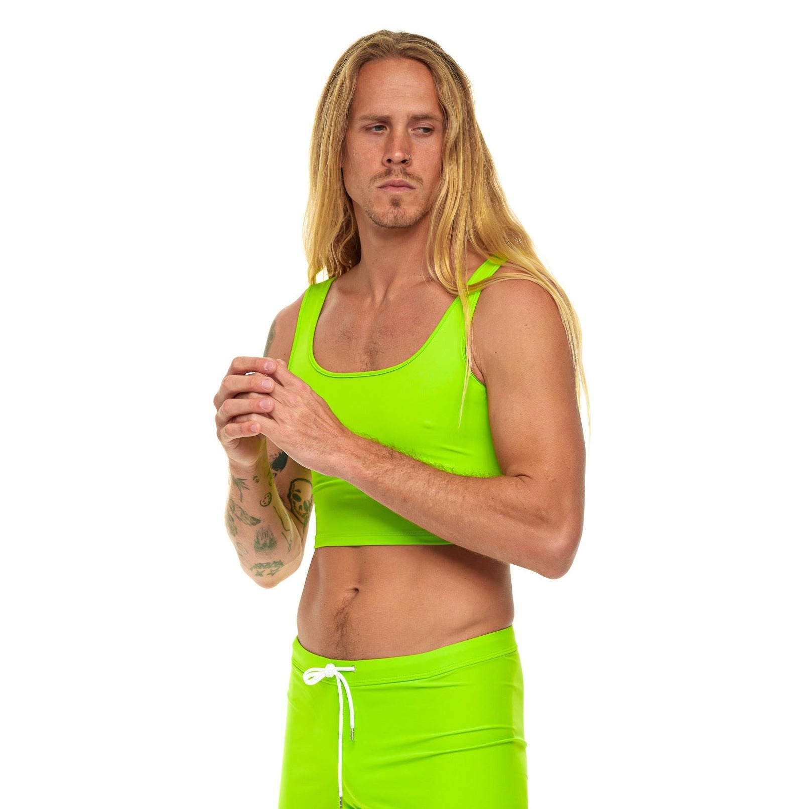 Lime Versatile Swim Tank Swimwear