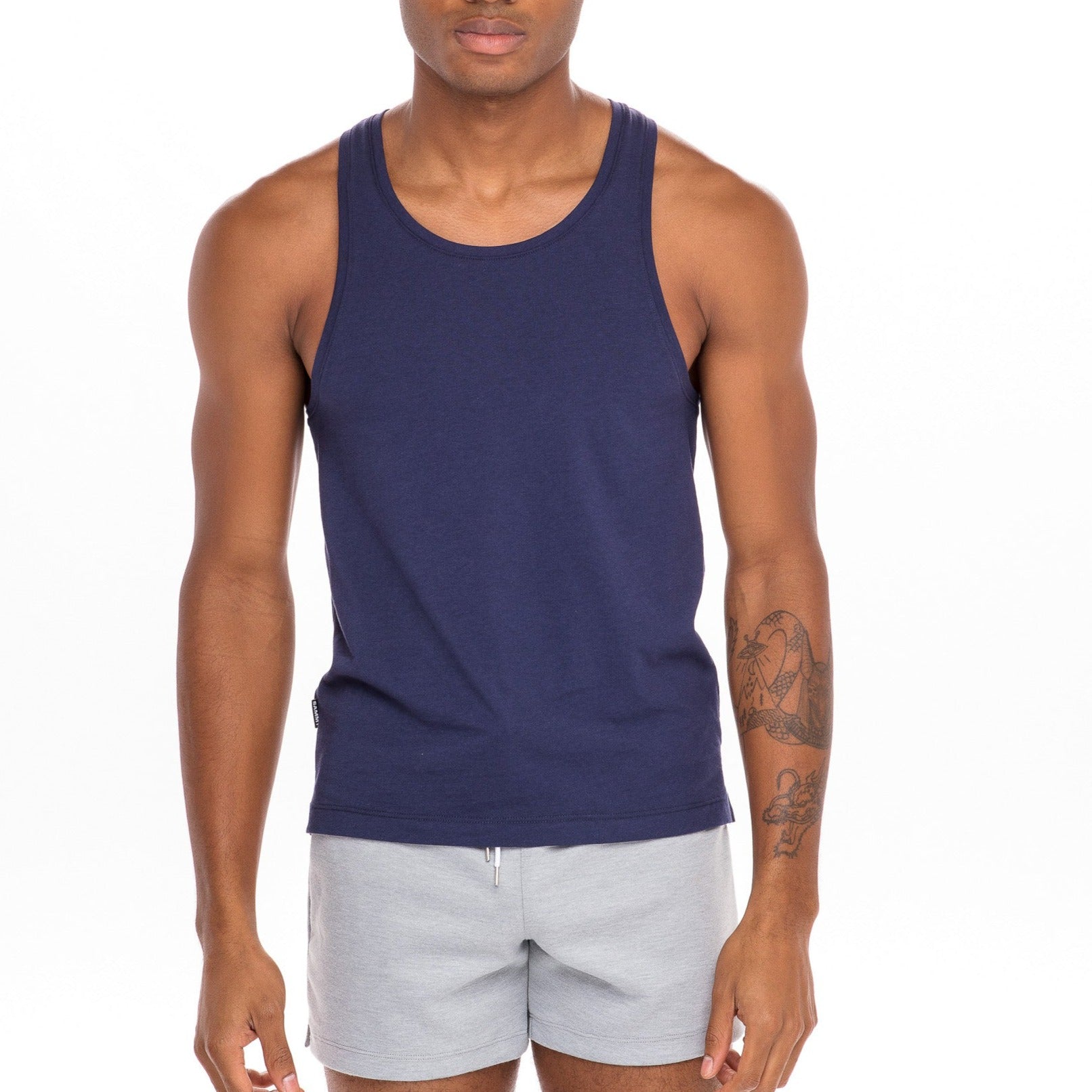 Navy Racerback Tank Top