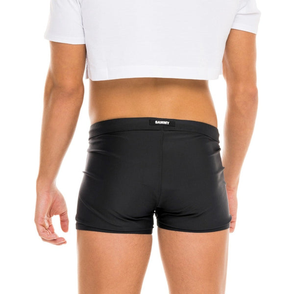 Men's Black Swim Short by SAMMY Menswear, an LGBTQ-Owned, Sustainable, American Brand