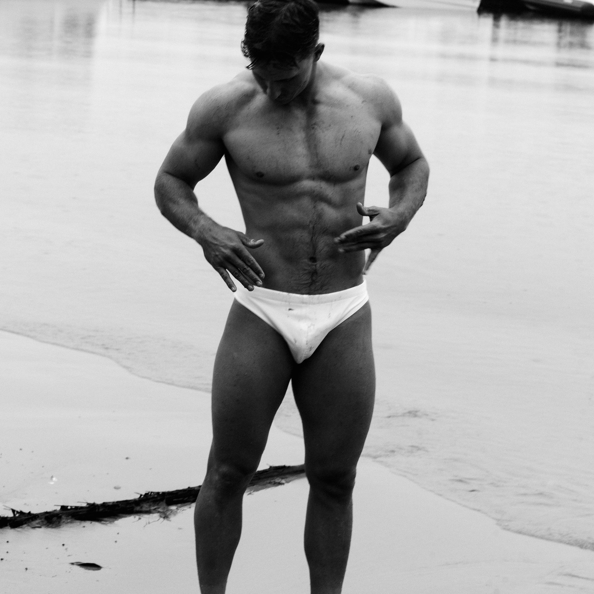 White Cheeky Swim Brief