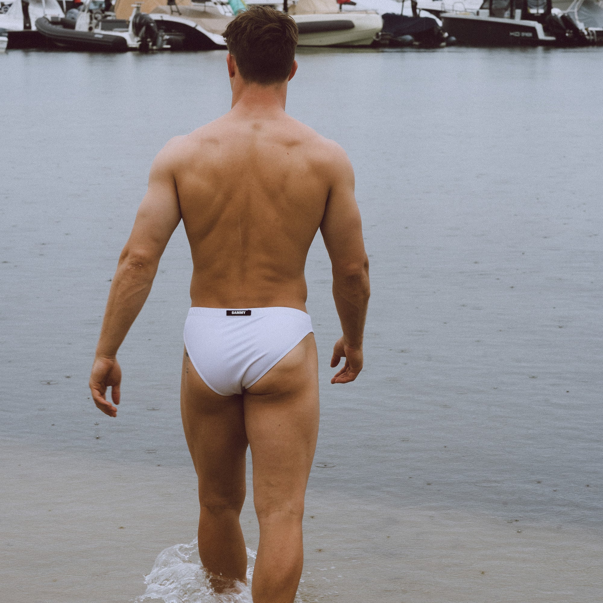 White Cheeky Swim Brief