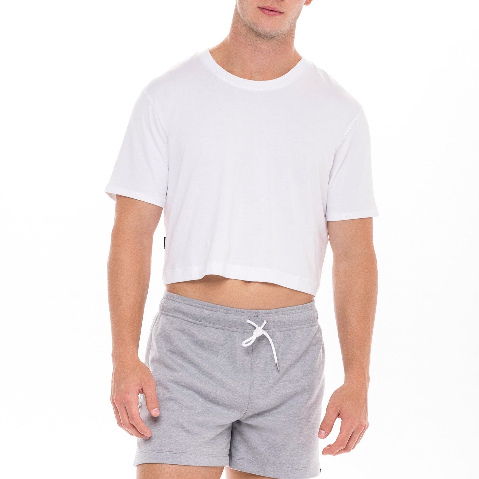 White Midriff Tee SAMMY Menswear