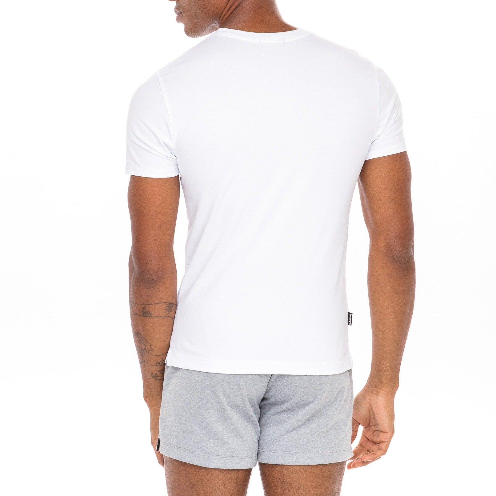  White Tee Menswear Back View