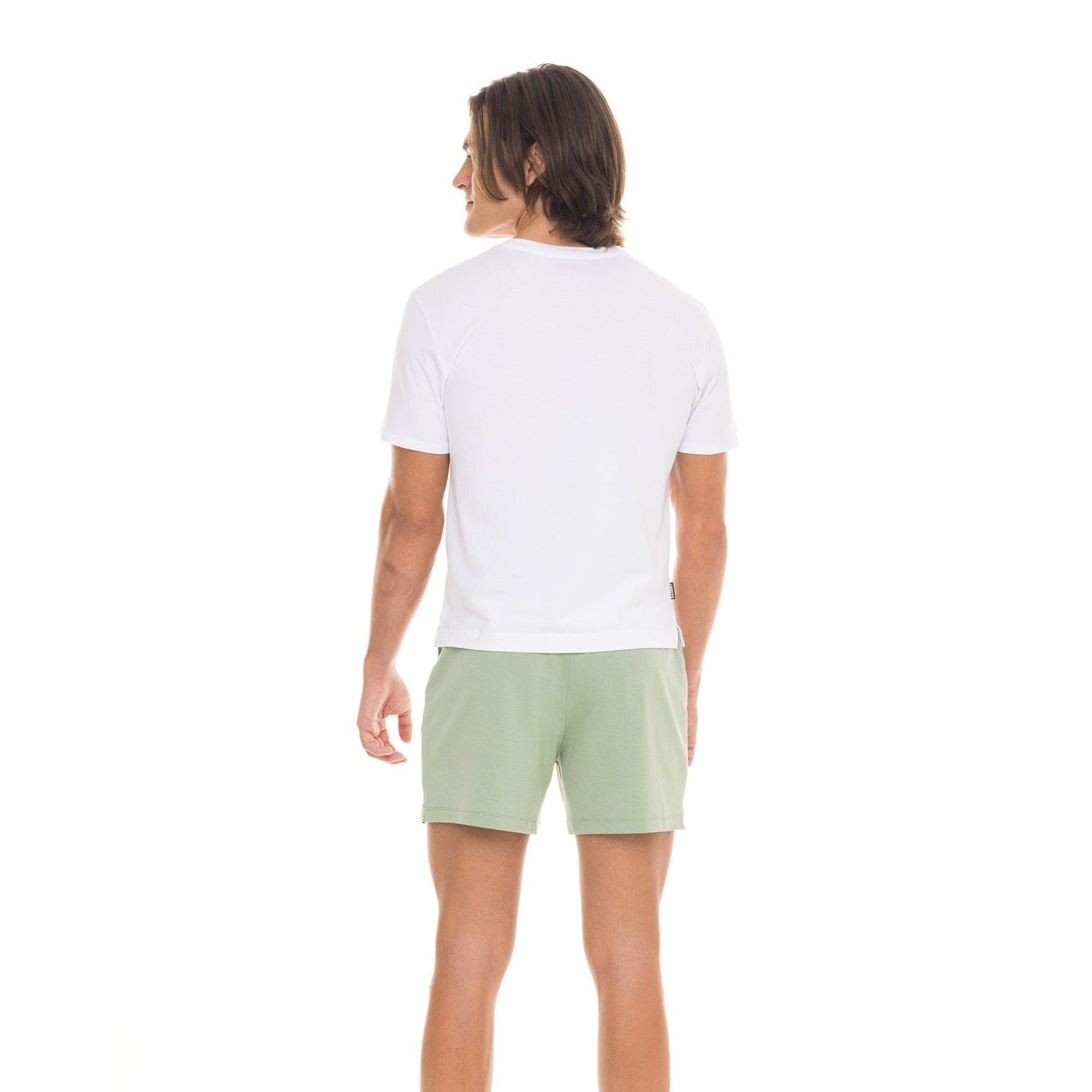  White Untucked Tee Menswear Back View