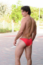 SAMMY Menswear® Brazilian Swim Brief Hibiscus