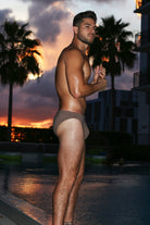 SAMMY Menswear® Cheeky Swim Brief Mocha