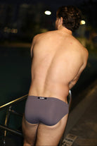 SAMMY Menswear® Classic Swim Brief Slate