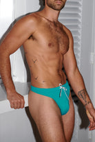 SAMMY Menswear® Classic Swim Thong Aqua