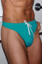 SAMMY Menswear® Classic Swim Thong Aqua