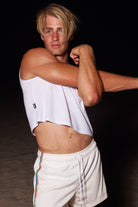 SAMMY Menswear® Midriff Muscle Tank White