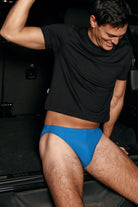 SAMMY Menswear® Ribbed Cheeky Swim Brief Oceanspray