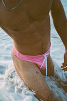 SAMMY Menswear® Shiny Classic Swim Thong Bubblegum