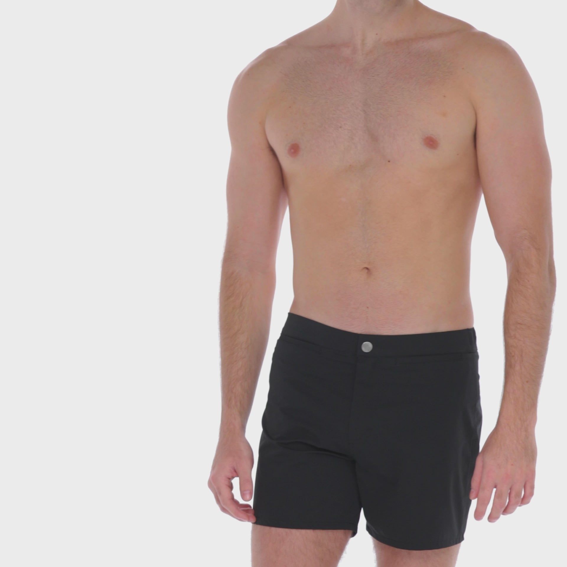 Men's Black Versatile Hybrid Swim Short by SAMMY Menswear, an LGBTQ-Owned, Sustainable, American Brand